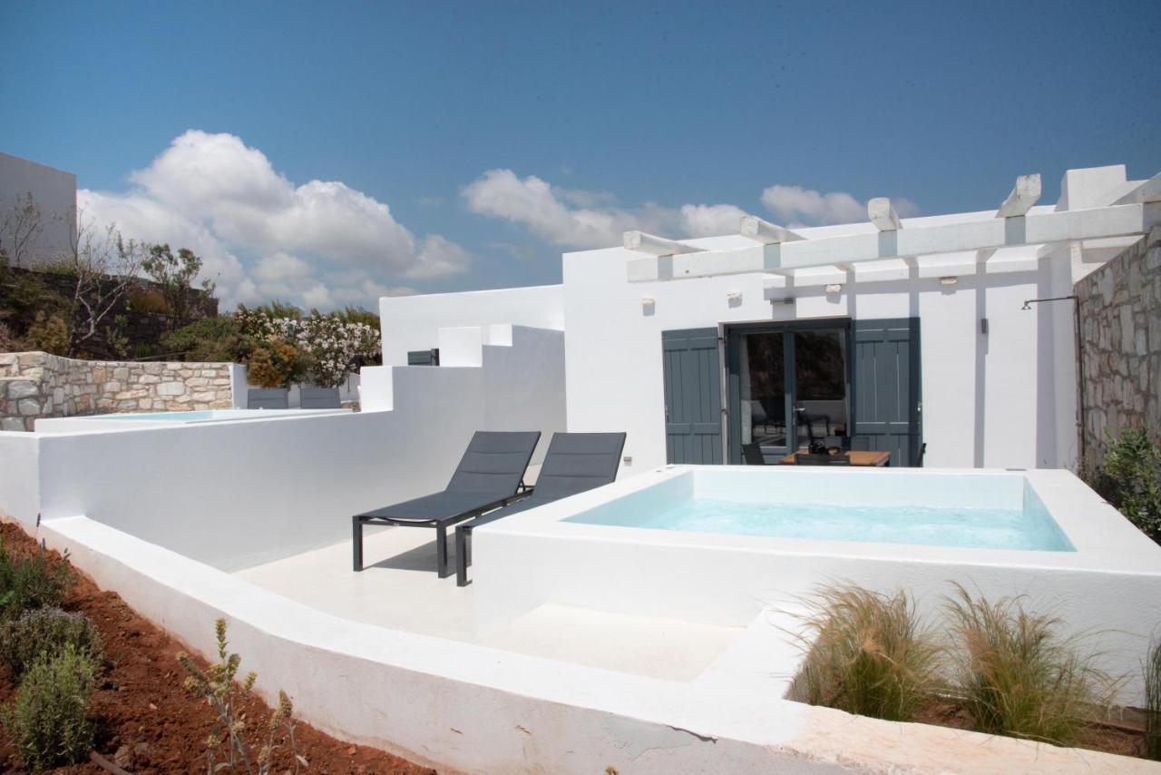 Isterni  White New 1Bd House With Private Jacuzzi In Isterniヴィラ エクステリア 写真